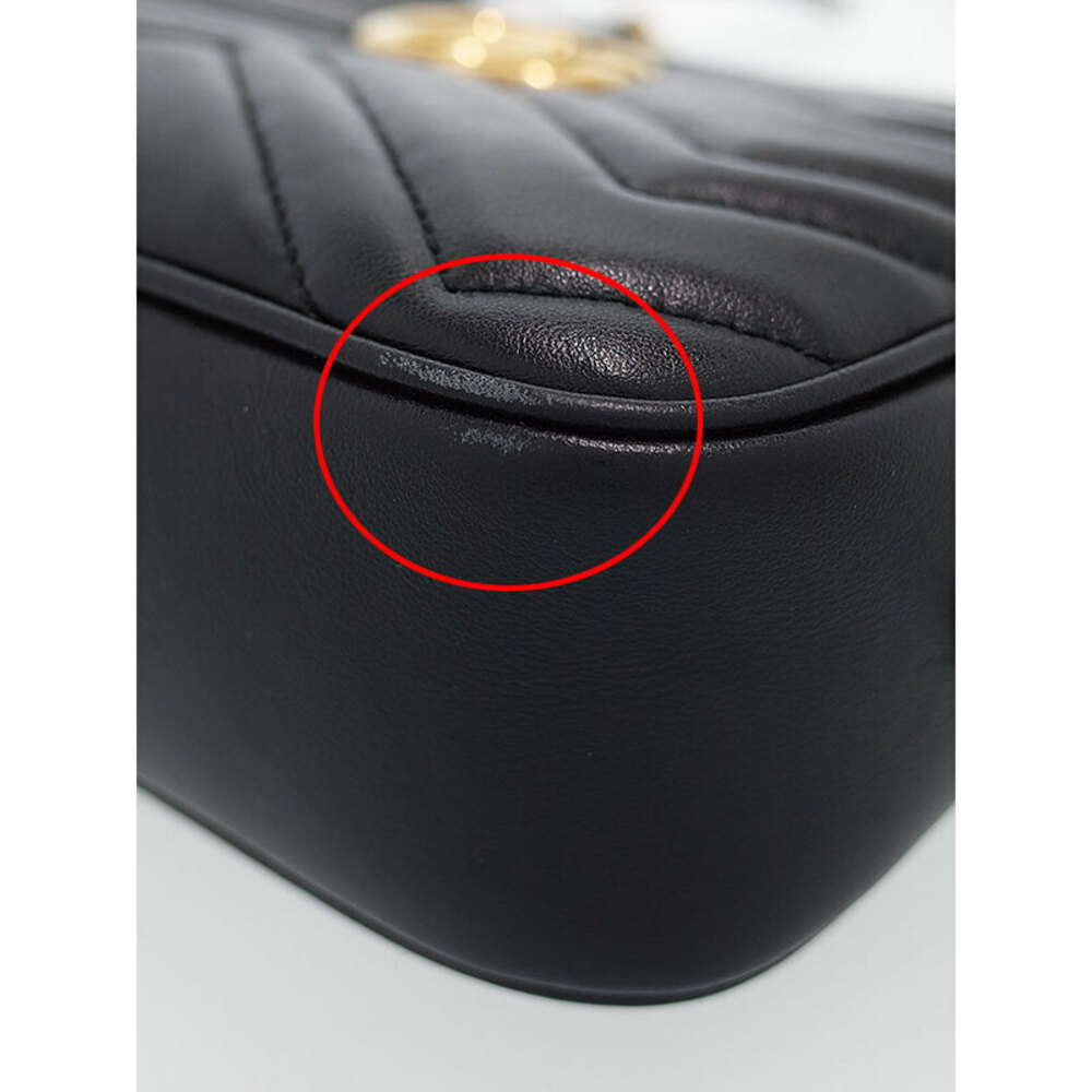 Gucci GG Marmont Black Bag Shoulder Quilted - Picture 9 of 9